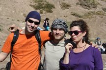 Celine, Antoine y Rodolphe en los baños de Colina visitas