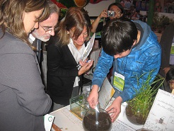 María Ignacia Benítez Ministra del Medio Ambiente y el Director del INE Francisco Labbé iaos
