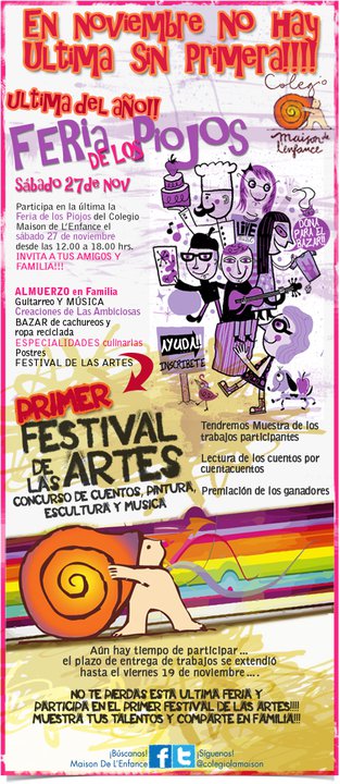 Feria de los Piojos y Festival de las Artes: Sábado 27 de Noviembre piojosnov10